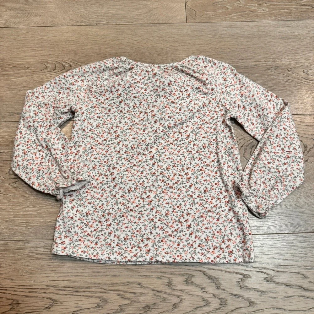 OshKosh Floral Print Long Sleeve Top Girls Shirt Casual Cute‎ 4T